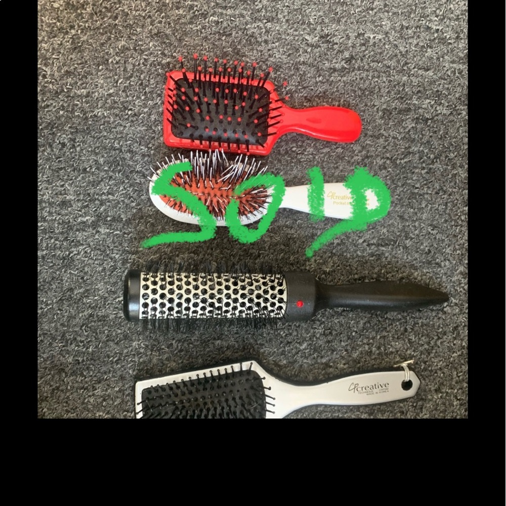 Three brushes barely used